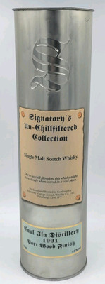 Empty Signatory THE UN-CHILLFILTERED Collection TIN GIFT BOX Vintage Collectible