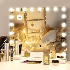 Hollywood Vanity Makeup Mirror 31.5 18 Dimmable Led Bulbs 3 Colors Tabletop Usb