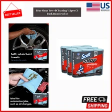 Scott Blue Shop Towel Cleaning Wipes 3-Pack , Bundle of 9 Rolls