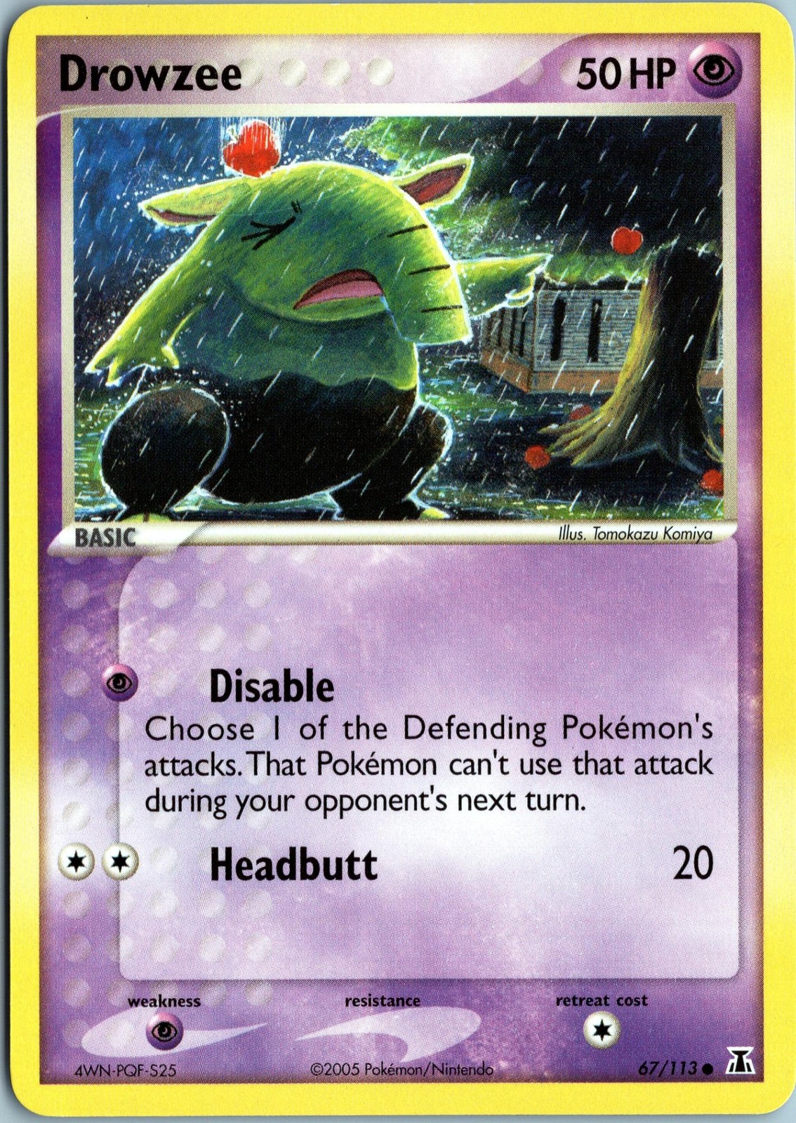 DROWZEE 67/113 COMMON DELTA SPECIES POKEMON NM