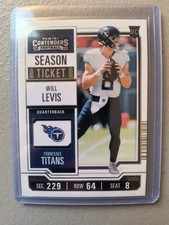 2023 Panini Contenders Season Ticket Retail Will Levis #97 RC