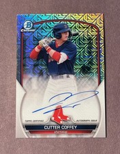 Cutter Coffey 2023 Bowman Mega Box Auto BMA-CC Mojo Refractor BLUE JAYS