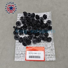 100x Fender Liner Retainer Fastener Clips 91512-sx0-003 For Honda Usa