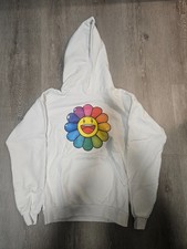 J Balvin x Takashi Murakami Rainbow Flower Hoodie Size M