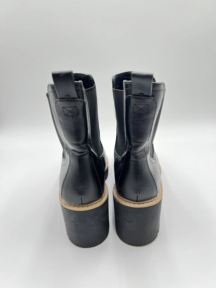 Botas Chelsea DV Dolce Vita Mujer Talla 9 Tattler Suela Plataforma Cuero Negro Foto 2 de 4