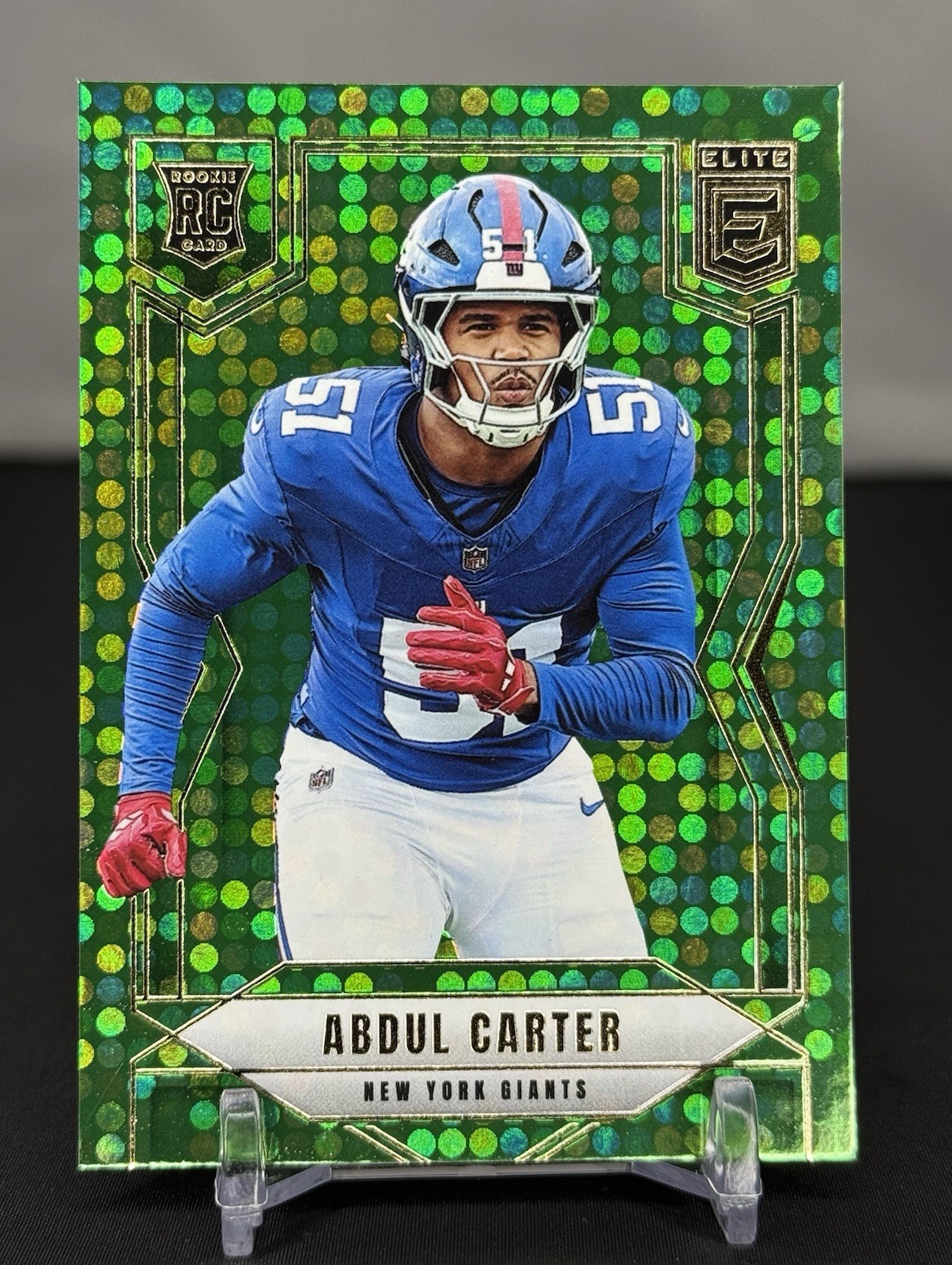 2025 Panini Donruss Elite - Rookies Abdul Carter #111 Green Disco (RC) Giants