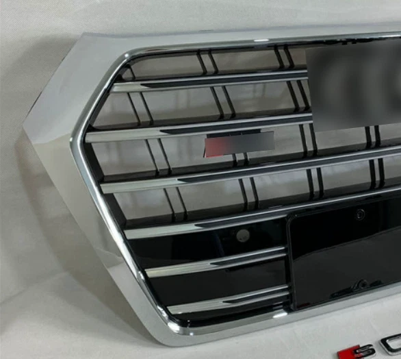 Parachoques delantero tira plateada estilo Q5 SQ5 2018-2020 Foto 4 de 4