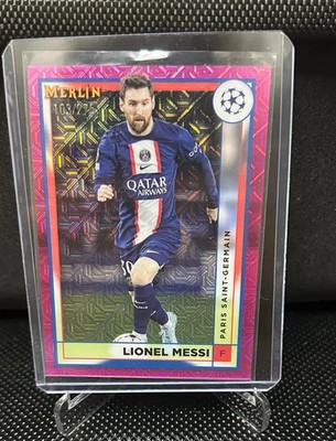 2022-23 Lionel Messi Topps Chrome Merlin Pink MOJO Refractor /275