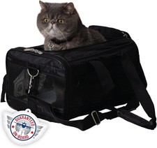 Sherpa Original Deluxe Travel Pet Carrier - Black Used 