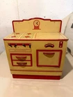 Vintage 40s-50s WOLVERINE Polar Stove Oven 1950s Play Kitchen Tin Toy
