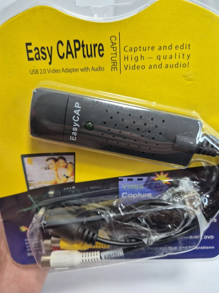 EasyCAP Capture USB 2.0 Video Adapter with Audio Model #DC60 ** BRAND NEW * - Image 2 of 4