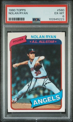 1980 Topps #580 Nolan Ryan PSA 6 Fr Sh
