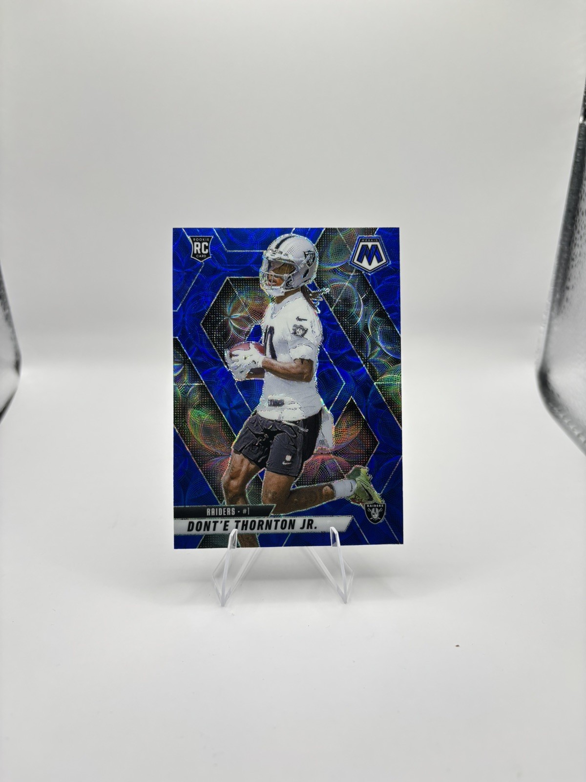 2025 Mosaic Blue Scope Prizm Dont'e Thornton Jr. #369 Raiders RC