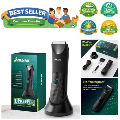 Manscape Body & Groin Hair Trimmer for Men - USB-C Rechargeable Groomer Razor...