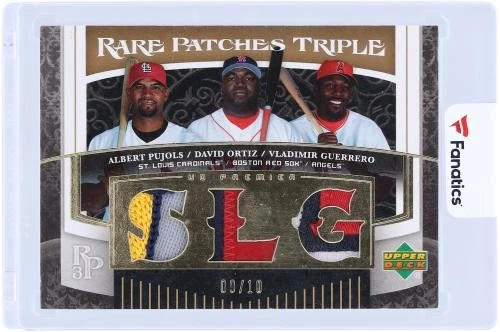Albert Pujols, David Ortiz & Vladimir Guerrero 2007 Upper Deck RP3-POG 9/10 cartas - Imagem 3 de 3