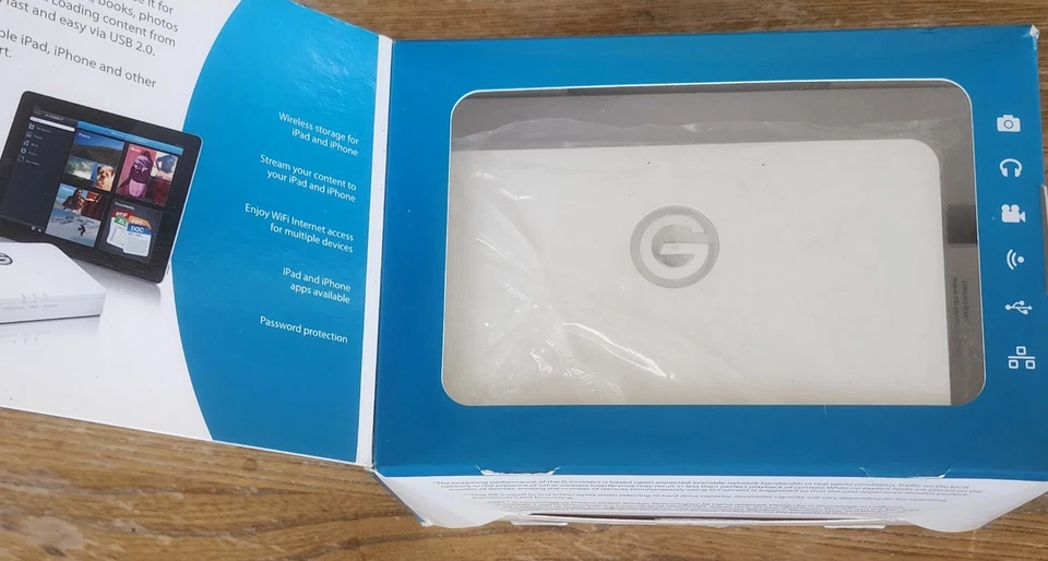 G-Technology G-CONNECT 500 GB GigE USB 2.0 Wireless Storage for iPad - Image 3 of 4