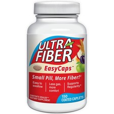 Ultra-Fiber Soluble & Insoluble Fiber Supplement 150 Caplets 6 Plant Sources