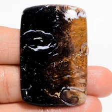 Natural Palm Root Agate Radiant Shape Cabochon Gemstone 56 Ct 43X28X4mm GC-37861