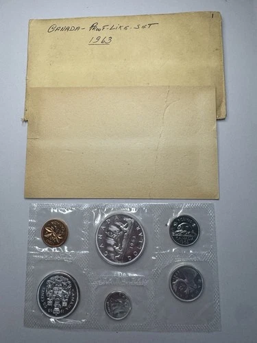 1963 Canadian Proof-Like 6-Coin Set 80% Silver 1.1 Troy oz