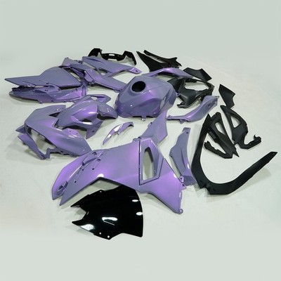US Plastic Fairing Kit For Kawasaki NINJA 500 2024 - 2026 Chameleon Gray Purple 