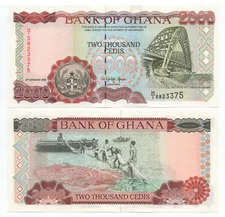 GHANA 2000 Cedis 1995 P-30b UNC