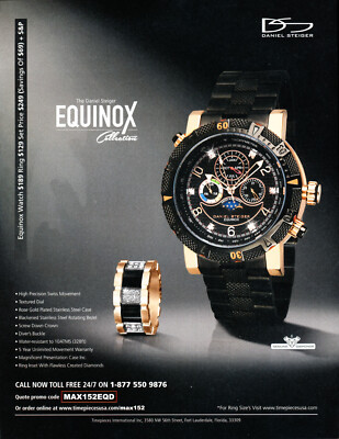DANIEL STEIGER WATCH MAGAZINE promo ad #25  VERY RARE 2015 ''NOT A WATCH''
