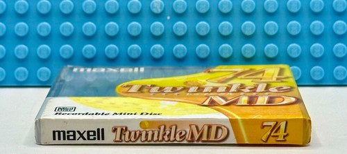 MD MAXELL TWINKLE YELLOW 74 VS. II BLANK MINI DISC (1) (SEALED) - 第 3/3 張圖片