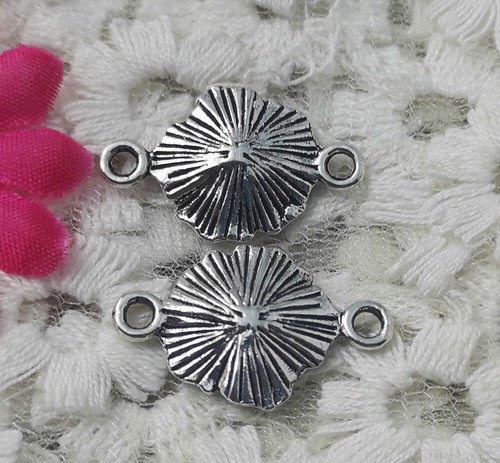 Envío gratuito 54 piezas Conectores antiguos de flores de plata 25x15mm H-5105 - Imagen 4 de 4