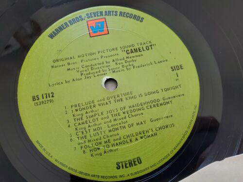 CAMELOT Motion Picture Soundtrack 1967 ALAN JAY LERNER FREDERICK LOEWE (ex/ex) - Imagen 2 de 7