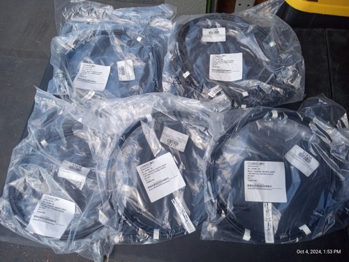 (5) Commscope DFJ-2S109N-5M Heliax Fiberfeed Discrete Jumpers 16ft