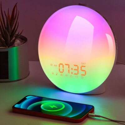 Wecker Lichtwecker LED Wake up light Tageslichtwecker Radiowecker Digital