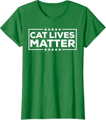 Donald Trump 2024 Cats, Cat Lives Matter Trump Ladies' Crewneck T-Shirt