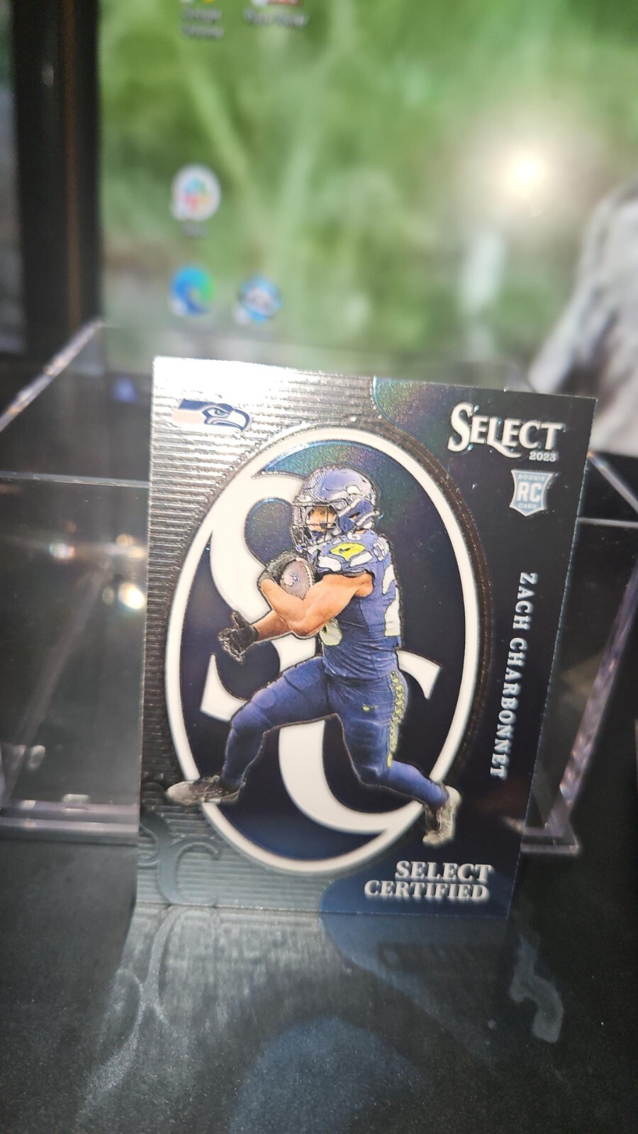 2023 Panini Select Zach Charbonnet Rookie Certified #CRO-ACH Seattle RC (R)