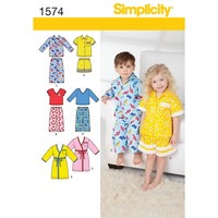 Simplicity 1574 Kleinkinder Hosen Shorts Hemd Robe Top NäHmuster GrößEn 6M-4Yr