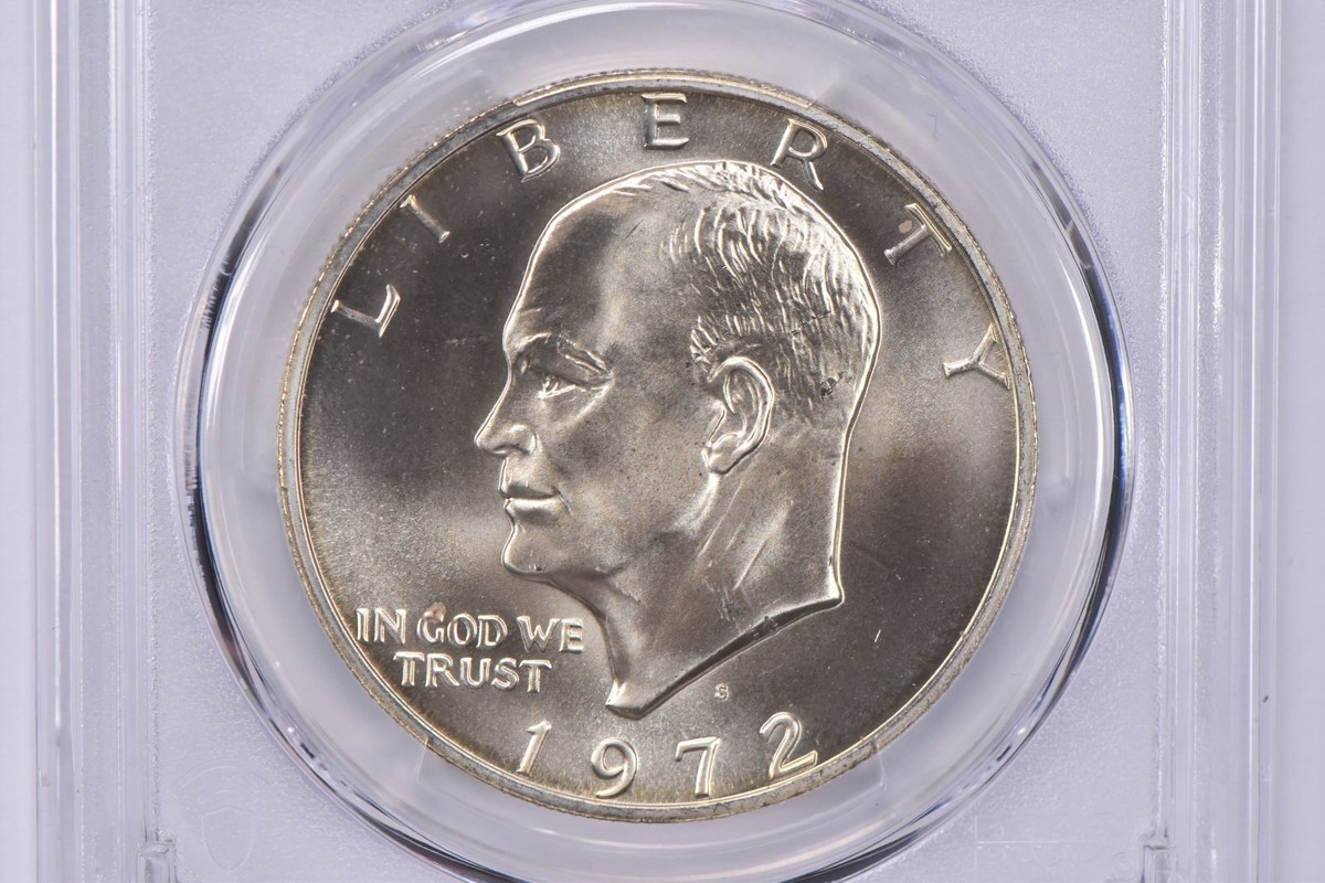 1972-S Eisenhower $1 Silver MS68 PCGS Blue Label | eBay