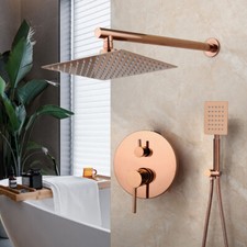 Bathroom Embedded box Bathtub Shower Wall Mount Handle Shower Mixer Taps