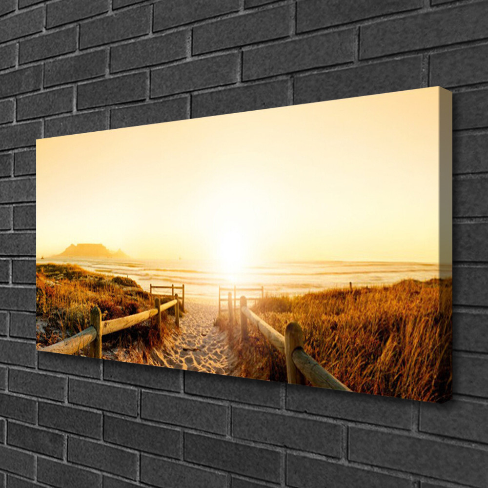 Photo sur toile 100x50 paysage sentier pour agrandir visuellement une pièce sombre