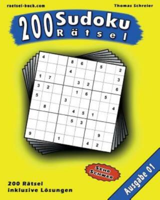 200 Sudoku R?Tsel: 200 Schwere 9X9 Sudoku Mit L?Sungen