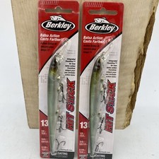 Berkley Hit Stick Jerkbait Size 13 STEALTH MINNOW Trolling Walleye Bass Lure