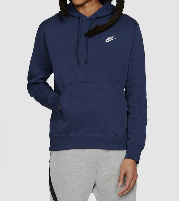 Nike Mens Blue Fleece Pullover Hooded Training Active Sweater Sweatshirt XL for sale online | eBay