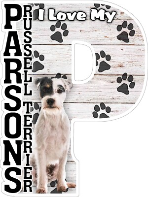 I Love My Parsons Russel Terrier Fridge Magnet