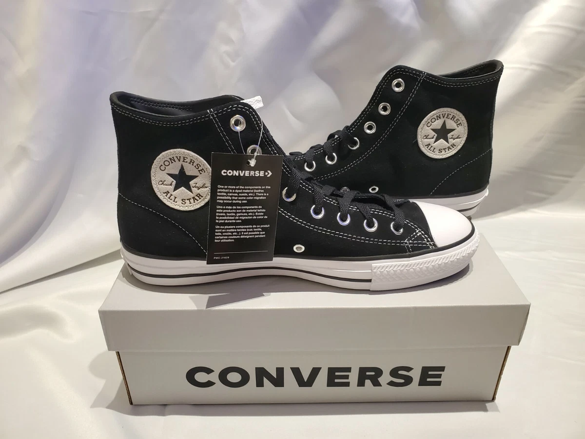 bebida carpeta Laboratorio Converse CTAS Pro Hi Core Suede Black 159573C | eBay