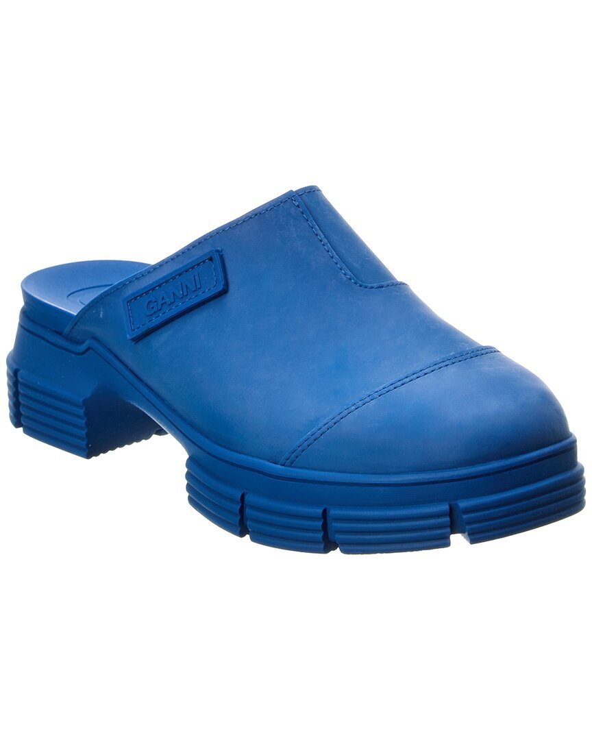 Резиновый мул Ganni City Женский синий 35 10990₽