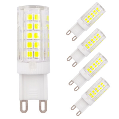 5pcs G9 LED Light Bulb 64-2835 Ceramics Lights 5W 110V 120V White/Warm White #H