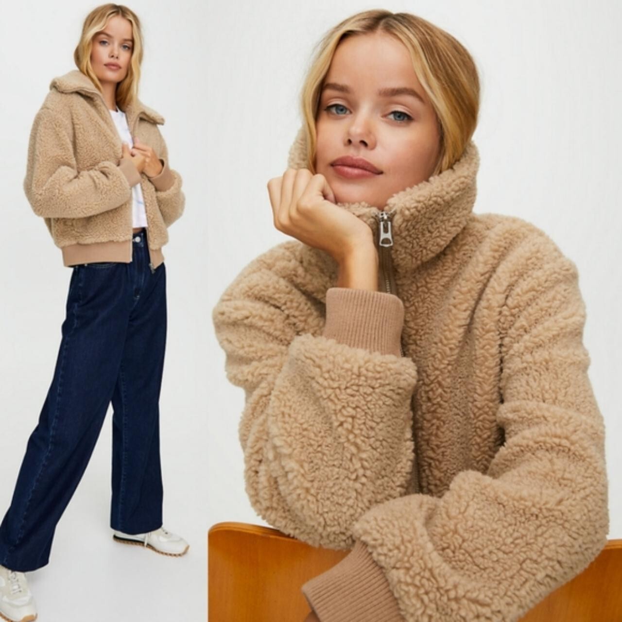 wilfred free teddy jacket