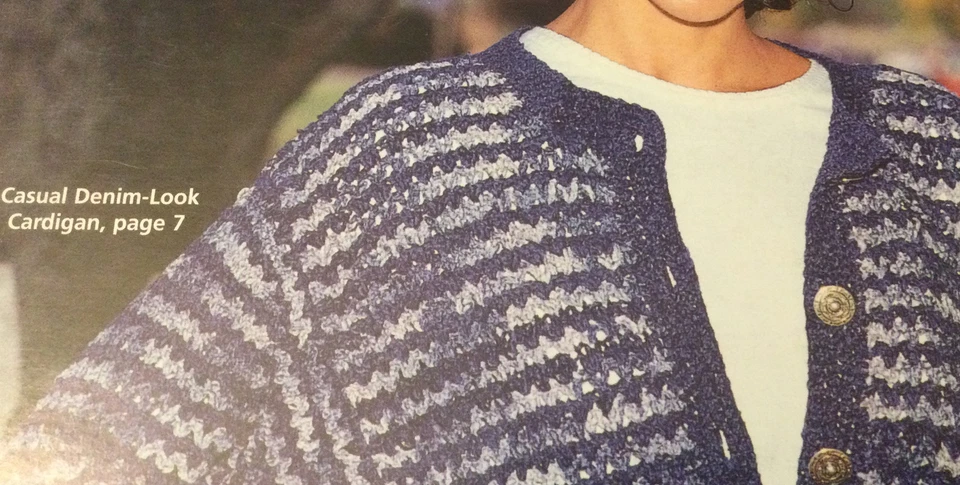 Crochet Chenille Sweaters by Melissa Leapman - White Birches 101153 - Image 2 of 4