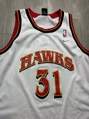 Vintage Atlanta Hawks Nike Mens Jason Terry #31 Jersey White Size