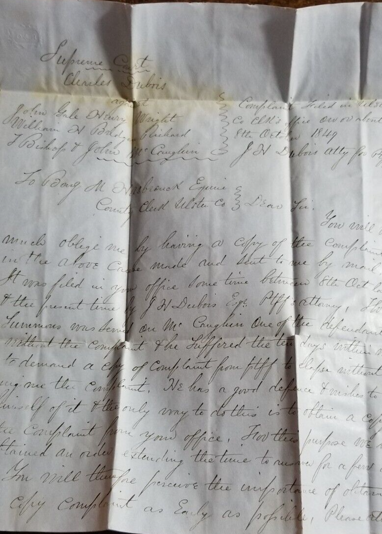 U.S. FLS w/ contents(1849) Albany, NY to Kingston,NY{cvr471} eBay