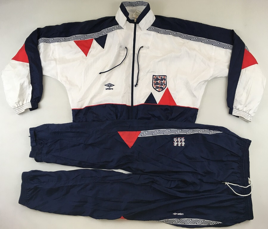 England 1990 1992 tracksuit jacket pants trousers soccer football
