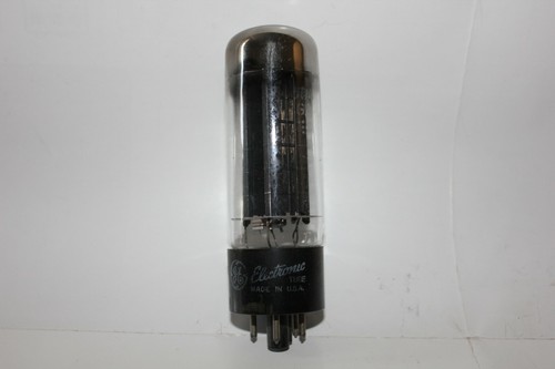 1 X GE 5U4GA Redresseur Aspirateur Tube, Noir Plaque, Testé Bon